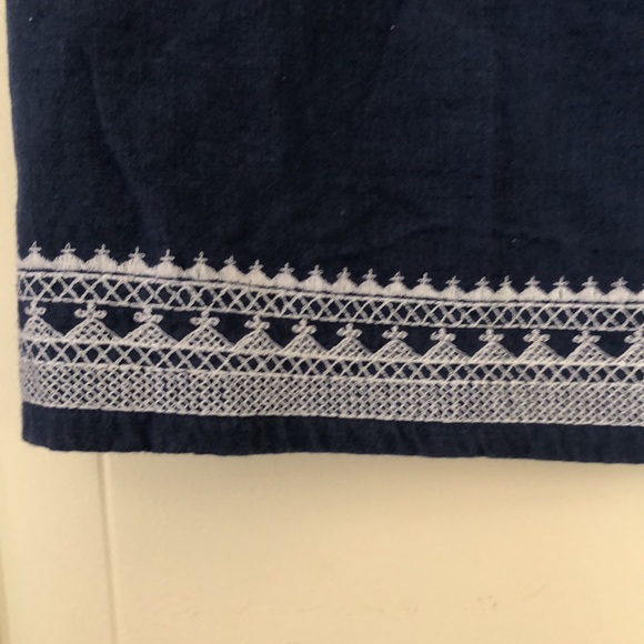 Vintage Blue Jean Dress with Embroidered detail, size S/M - Picture 3 of 8